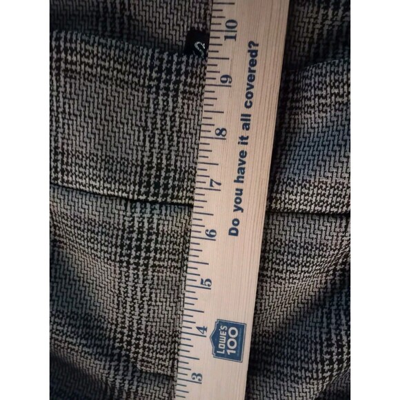 Soho Plaid Stretch Ankle Pants Pull On Pencil Dark Academia Fall Career Medium - Picture 12 of 13